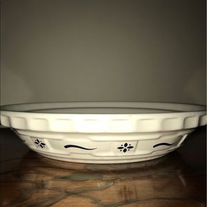 Longaberger pottery pie dish